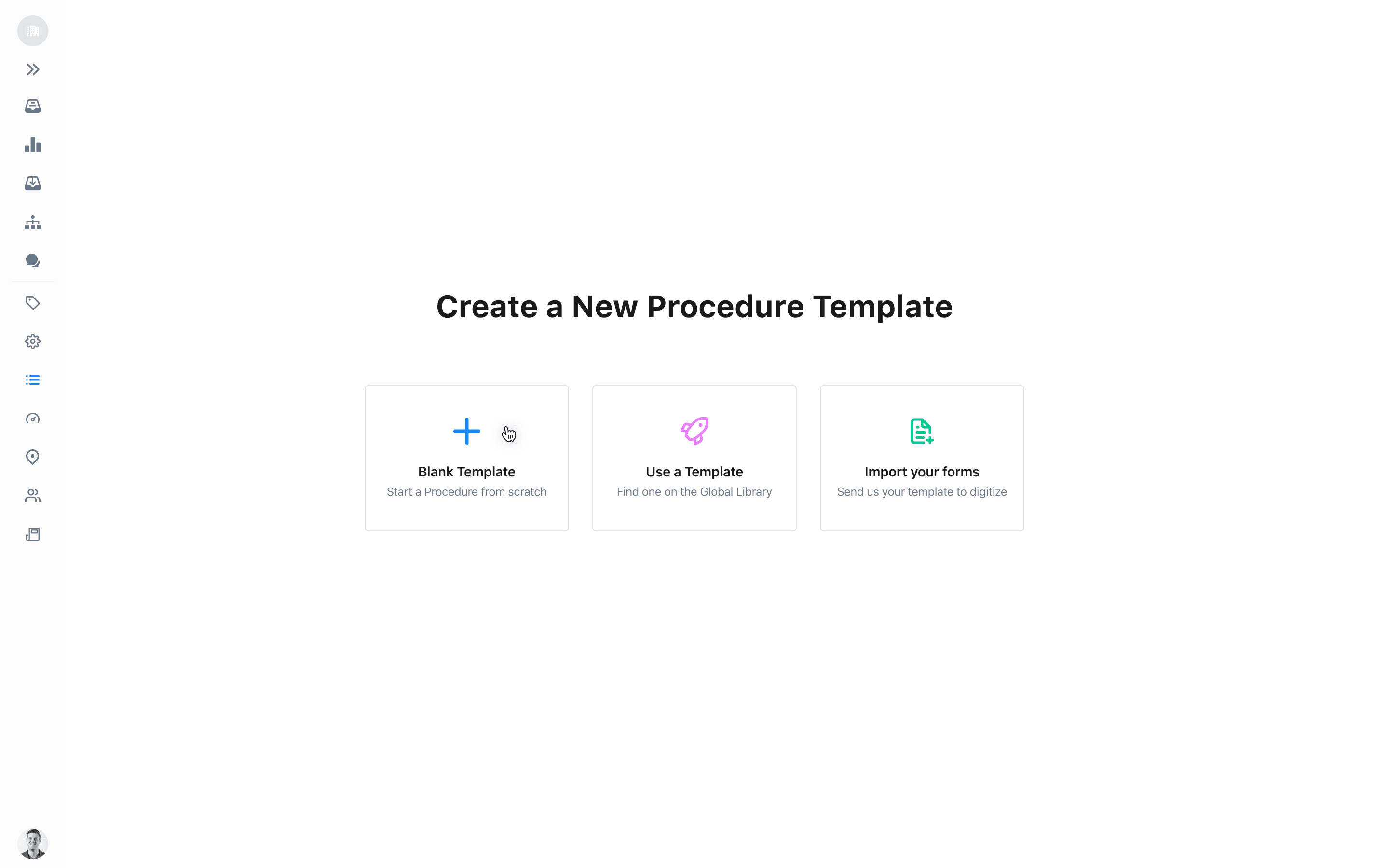 Creating a new procedure from the Global Library
