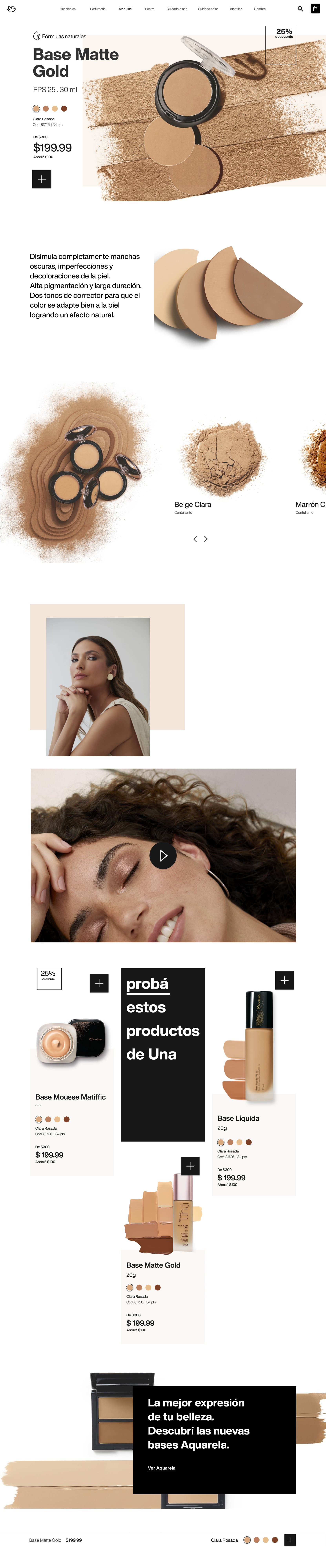 Product detail page