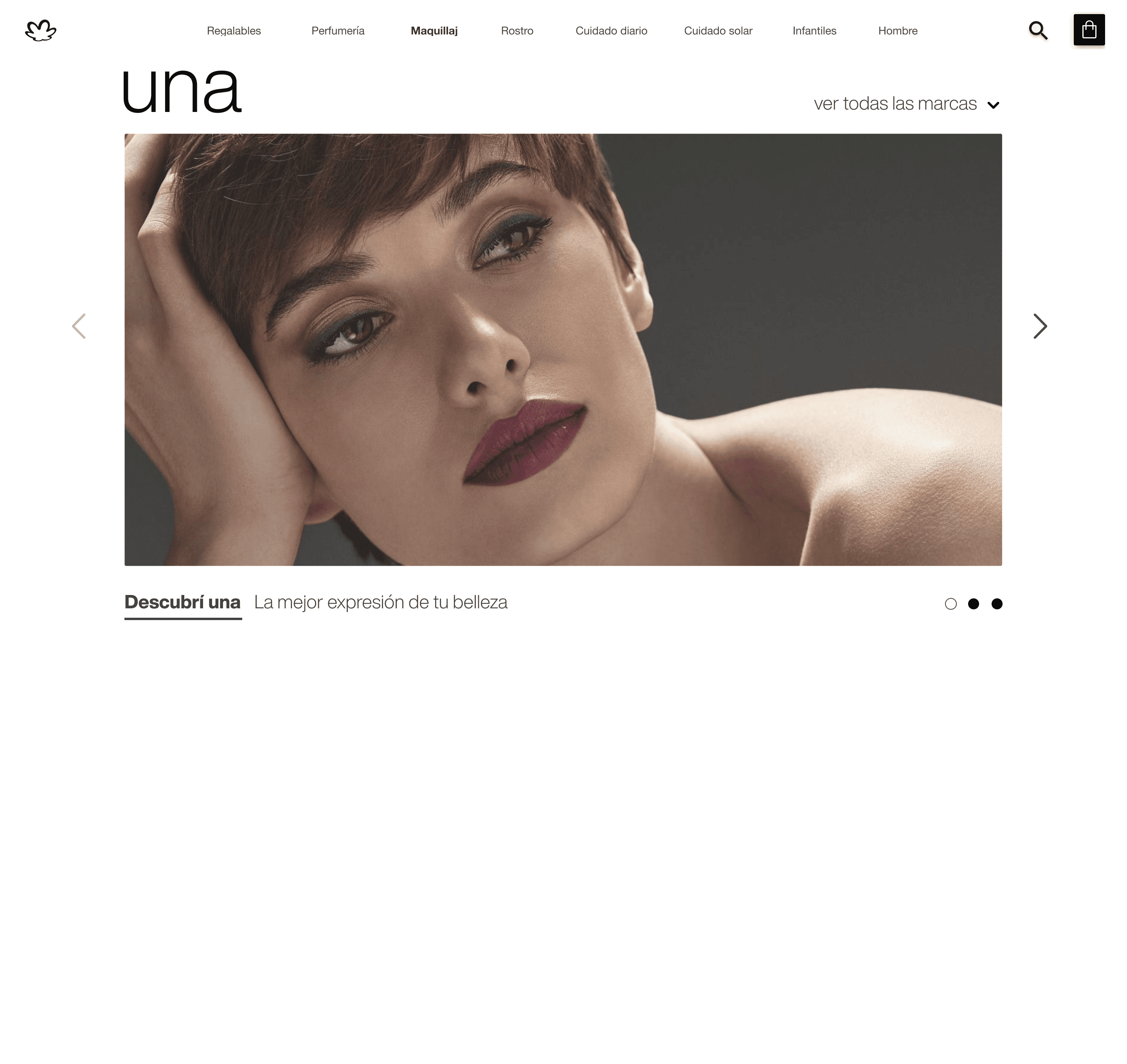 Home carousel — Una