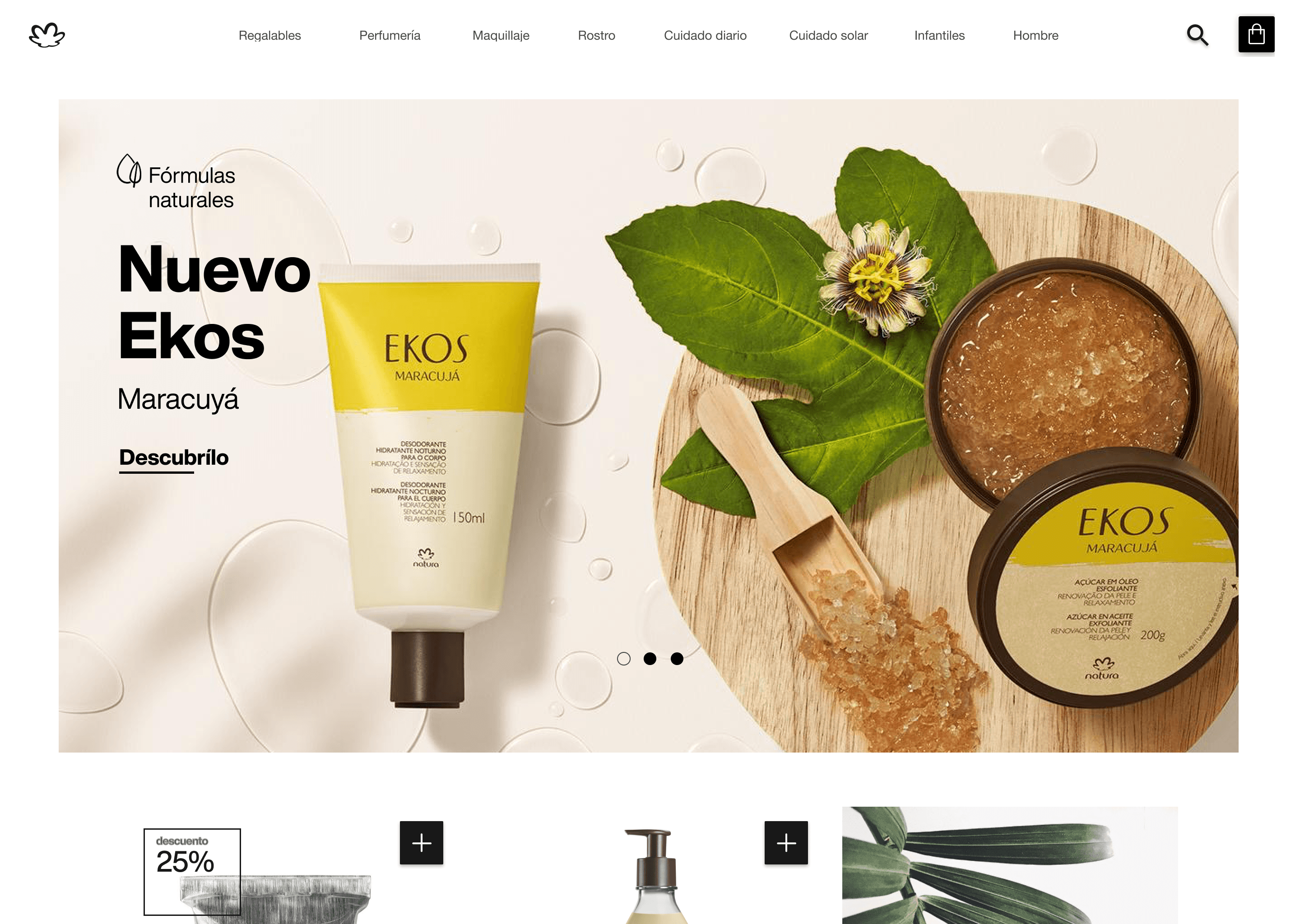 Home header option — product flat lay