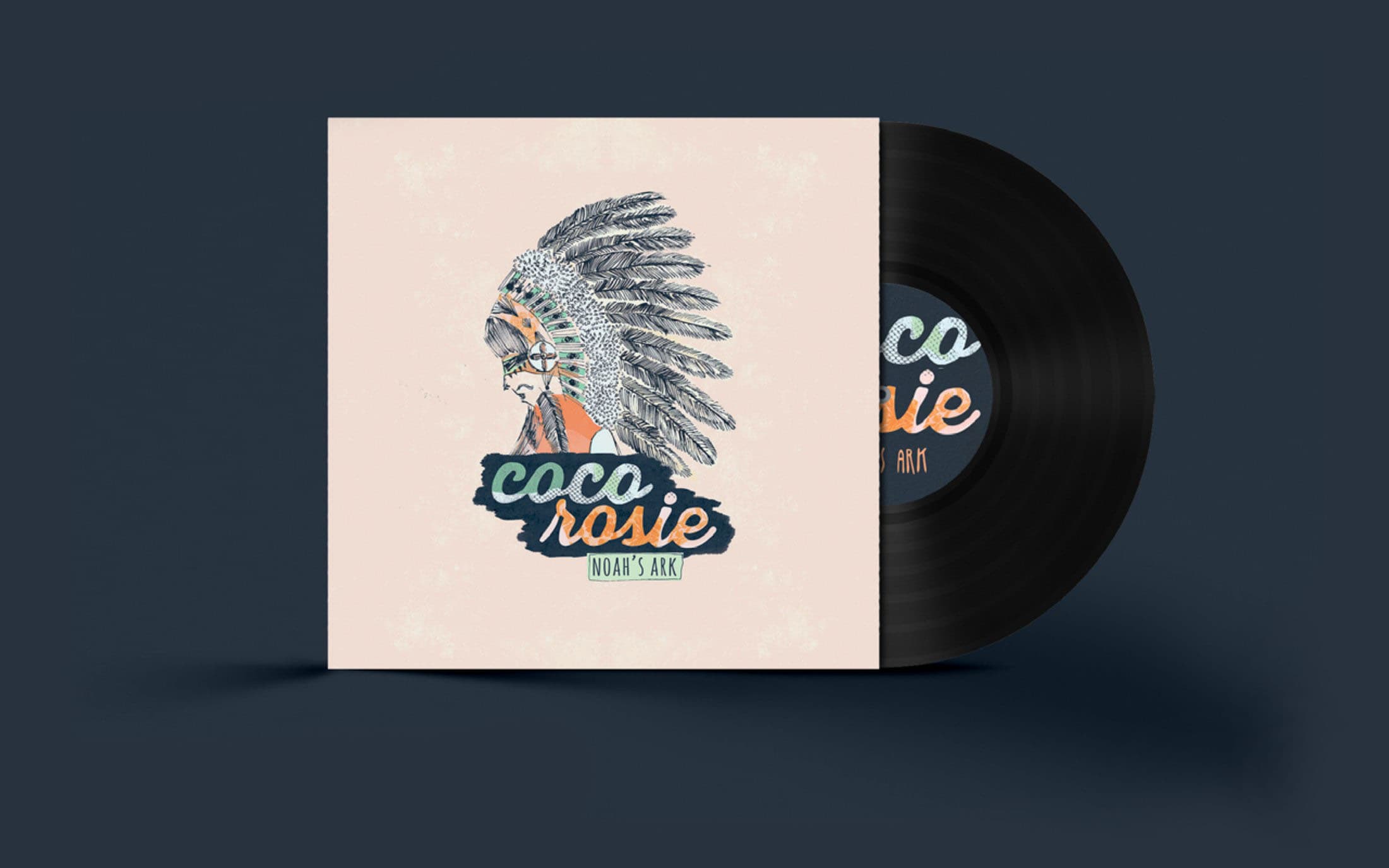 CocoRosie — Illustration, vinyl design, image 1
