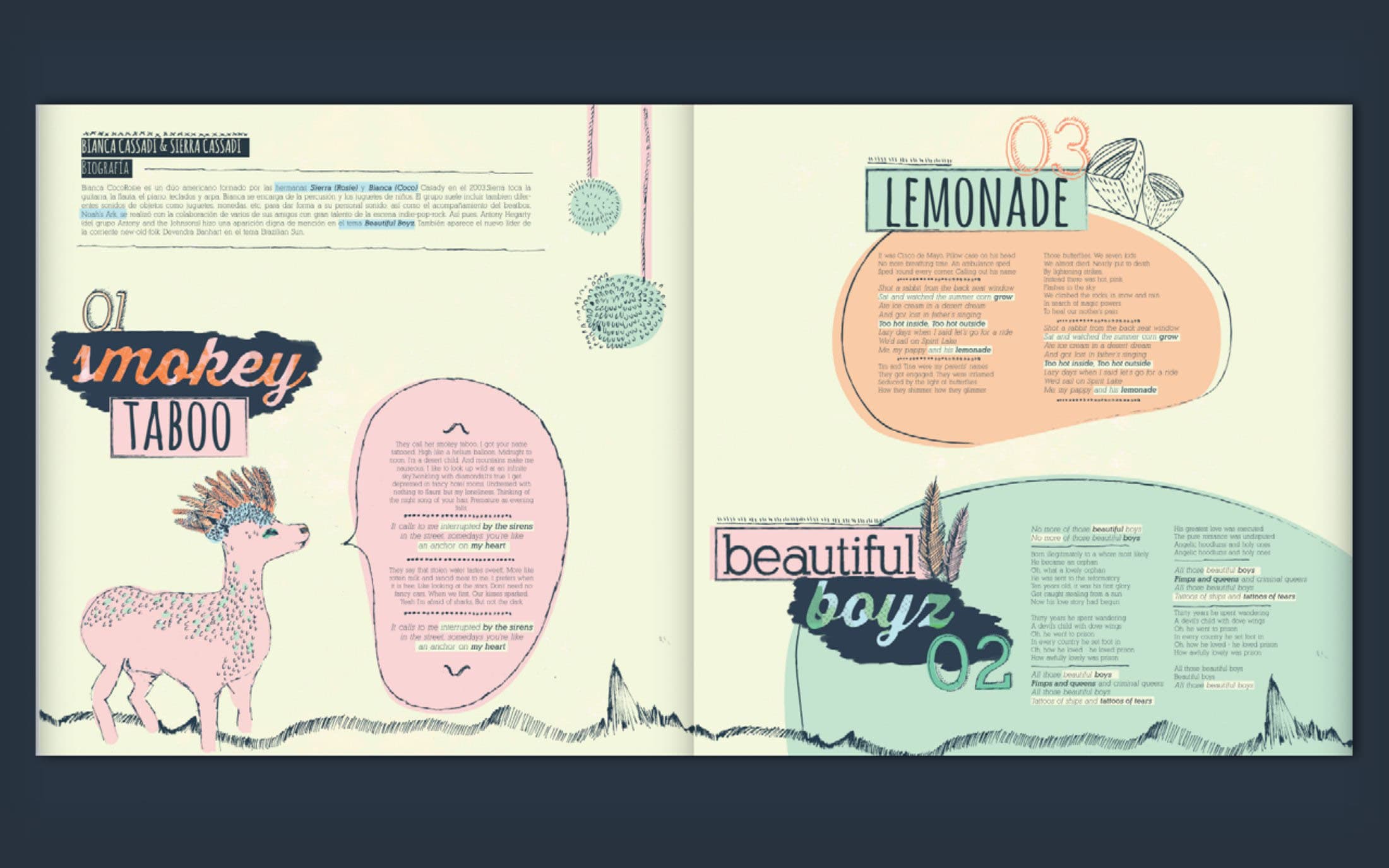 CocoRosie — Illustration, vinyl design, image 2