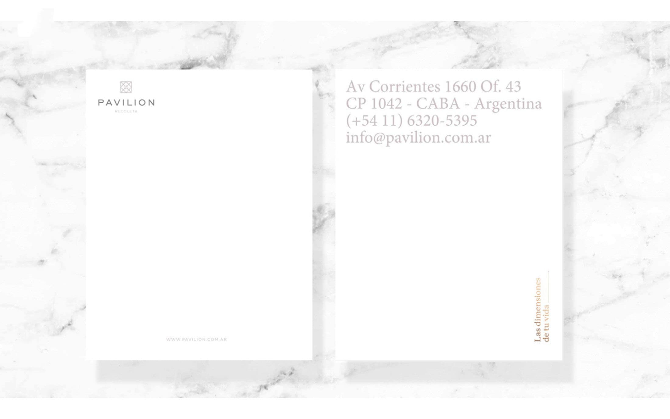 Pavilion Recoleta — Branding, stationery, editorial, image 4