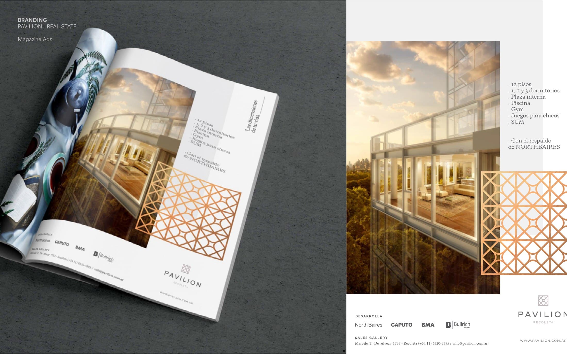 Pavilion Recoleta — Branding, stationery, editorial, image 9