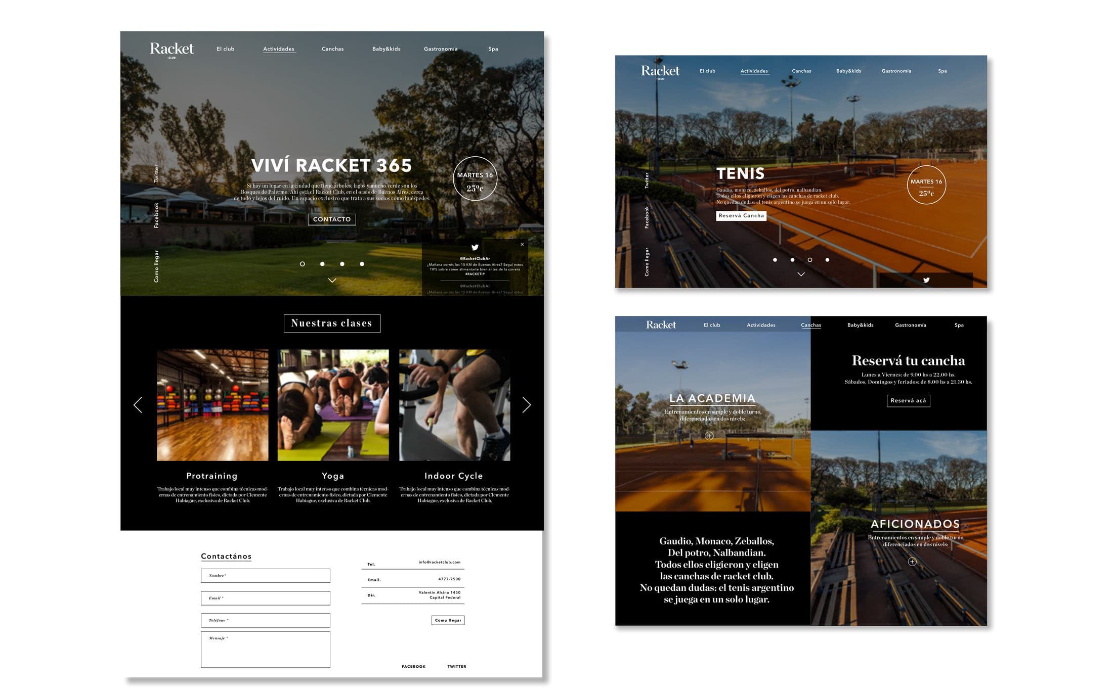 Racket Club — Branding, web design, image 2