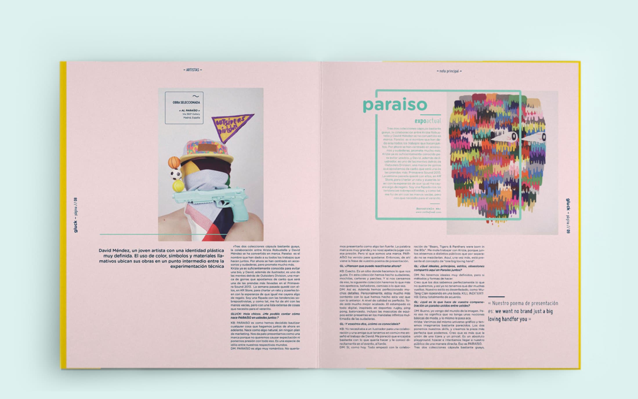Gluck Magazine — Editorial design, art direction, image 6