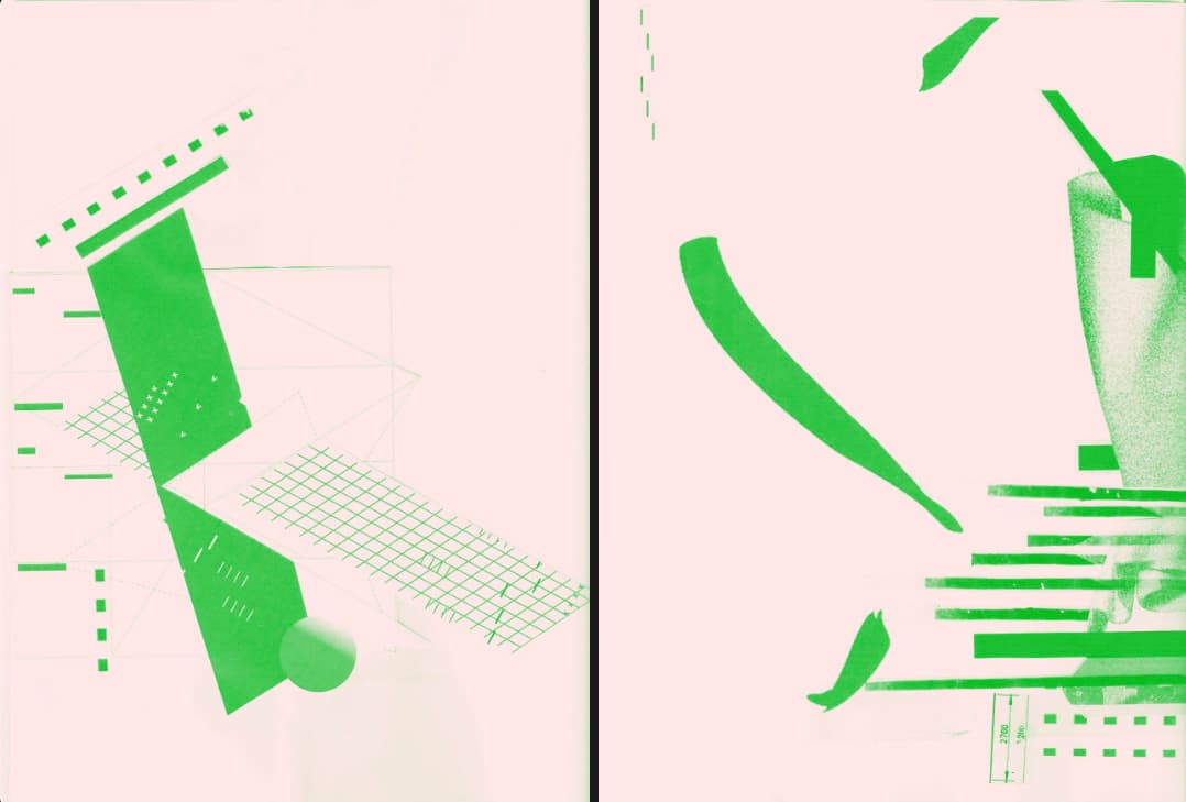Pink & Green Illustration