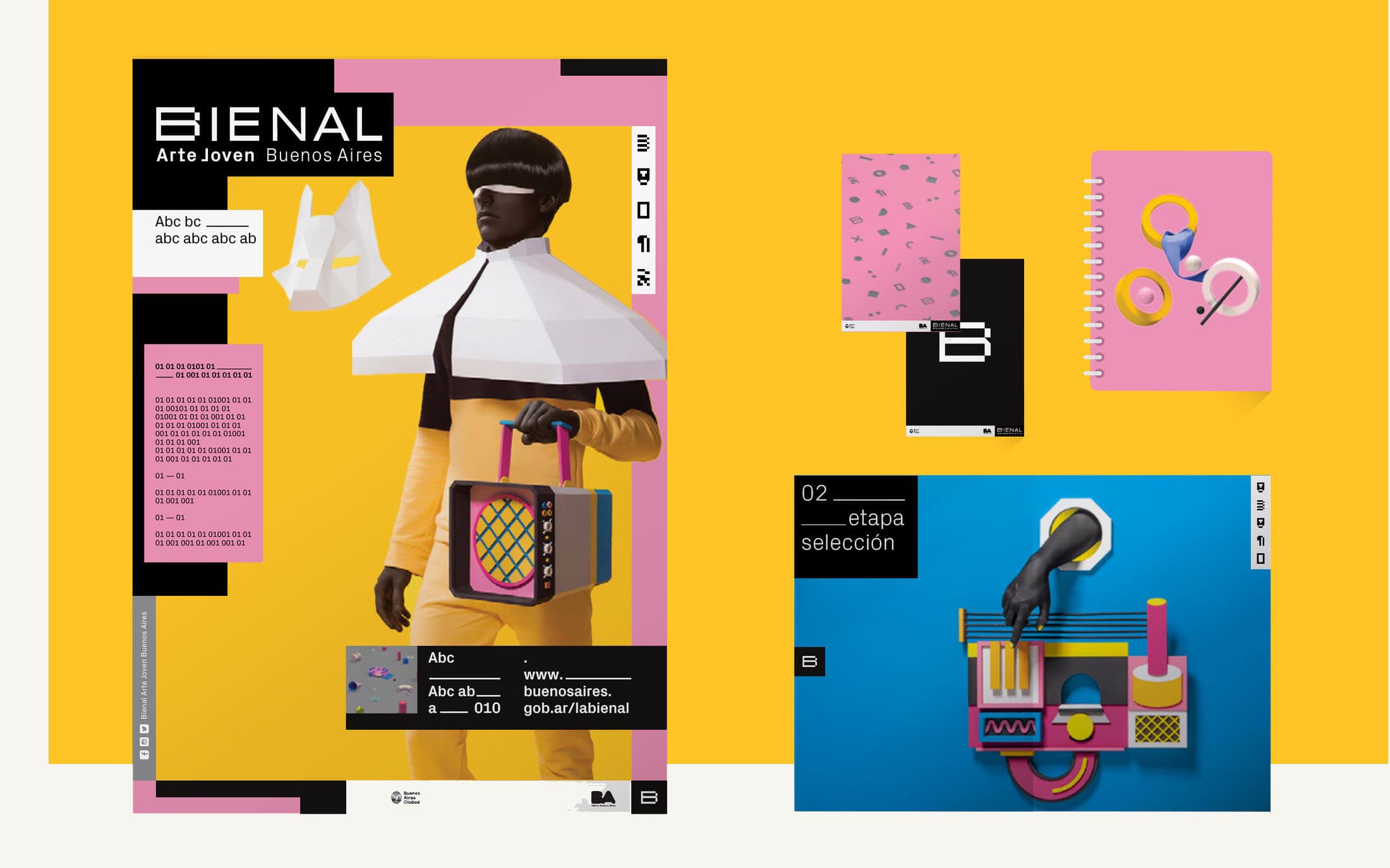 Bienal Arte Joven Buenos Aires — Posters, postcards, flyers, merchandising, brochure, public ads, image 7