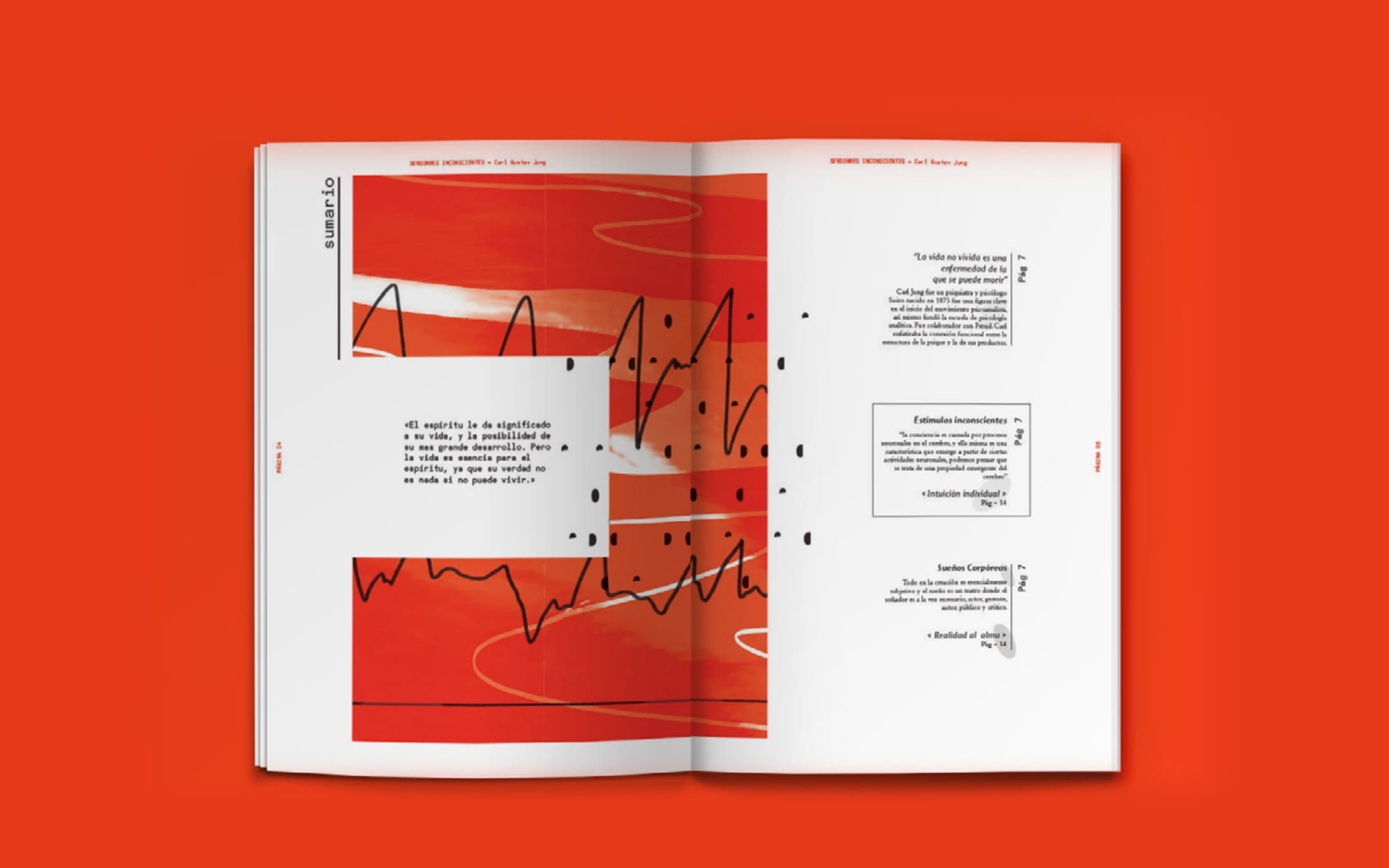 Carl G. Jung — Sensores Inconscientes — Editorial design, illustration, image 3